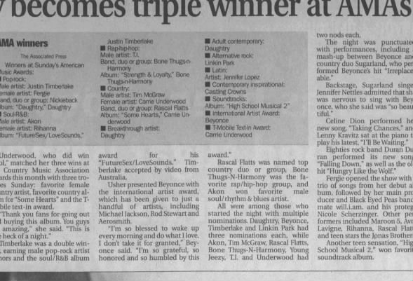 Clipping from Lincoln Journal Star